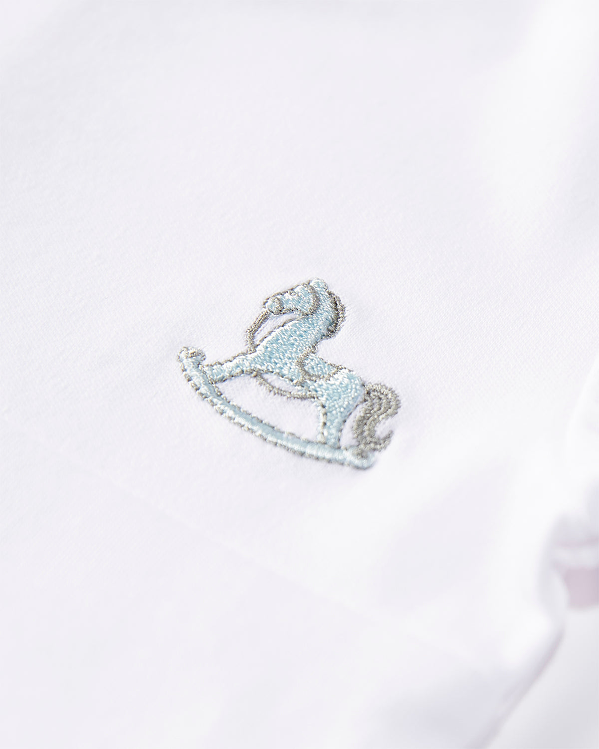 Baby "Rocking Pony" Embroidered 100% Pima Cotton Footie