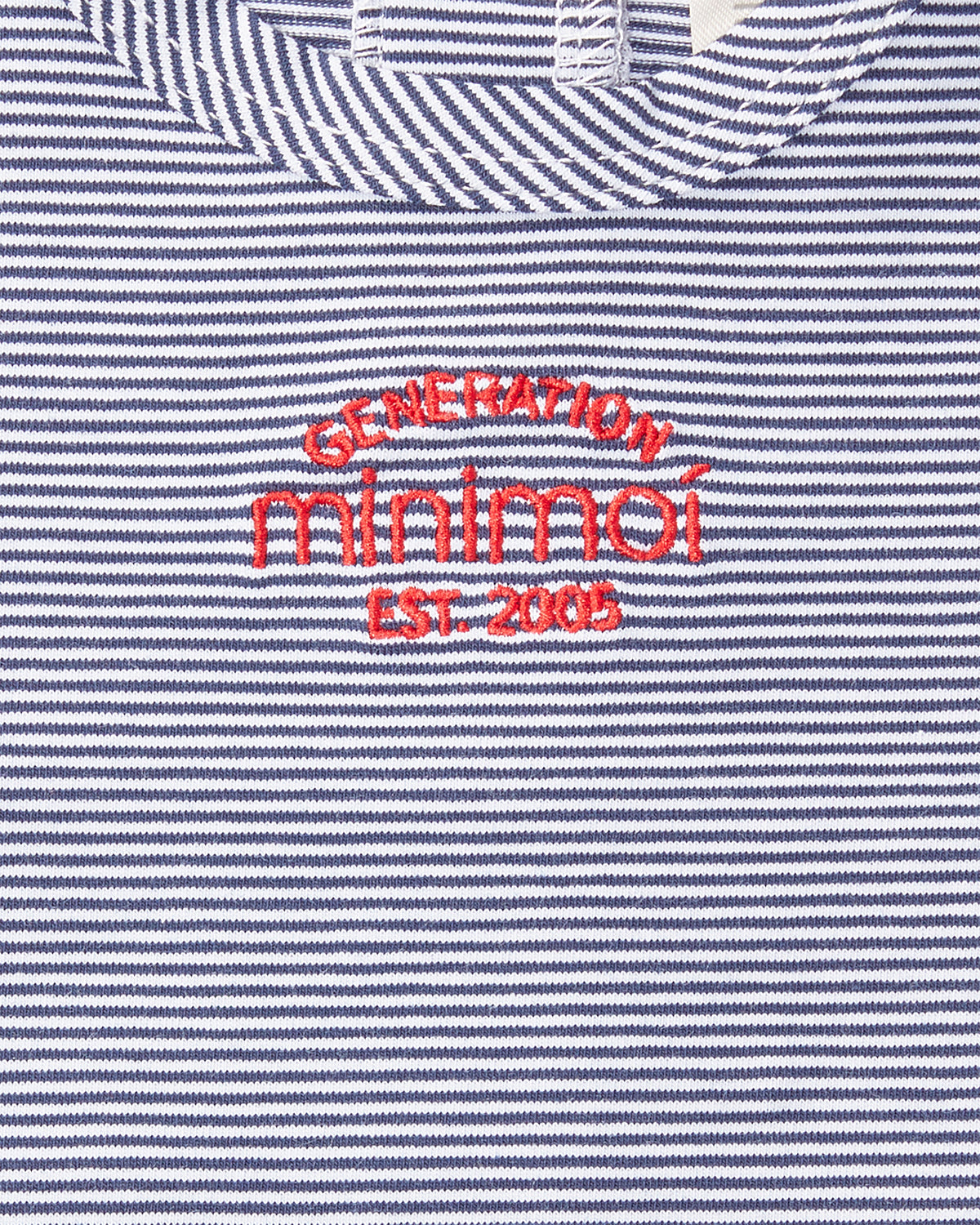 Baby and Toddler "Generation MiniMoi" Stretchy Mini-Striped Cotton-Rich Footie