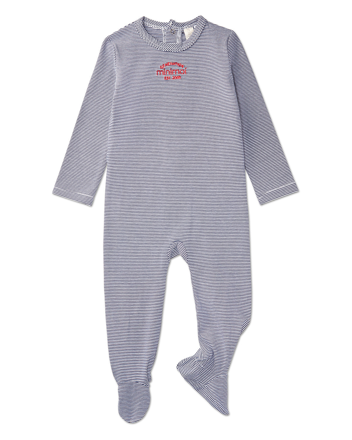 Baby and Toddler "Generation MiniMoi" Stretchy Mini-Striped Cotton-Rich Footie