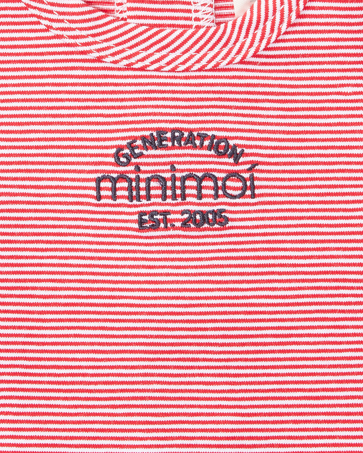 Baby and Toddler "Generation MiniMoi" Stretchy Mini-Striped Cotton-Rich Footie