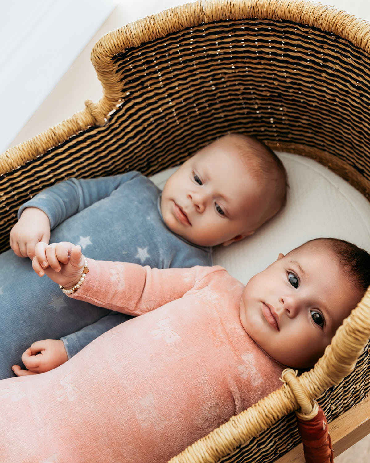 Baby and Toddler Girls "Velvet Bow" Cotton Rich Velour Footie