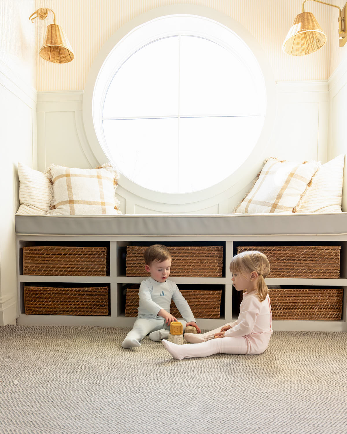 Baby and Toddler Girls "Girl And Her Waddling Ducks" Cotton Rich Footie