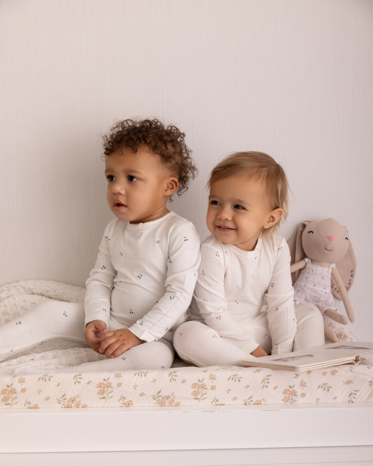 Baby "Berry Sweet" Modal Blend Tonal Plaid Footie