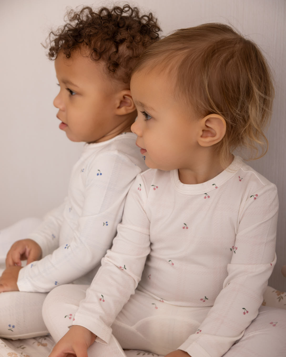 Baby "Berry Sweet" Modal Blend Tonal Plaid Footie