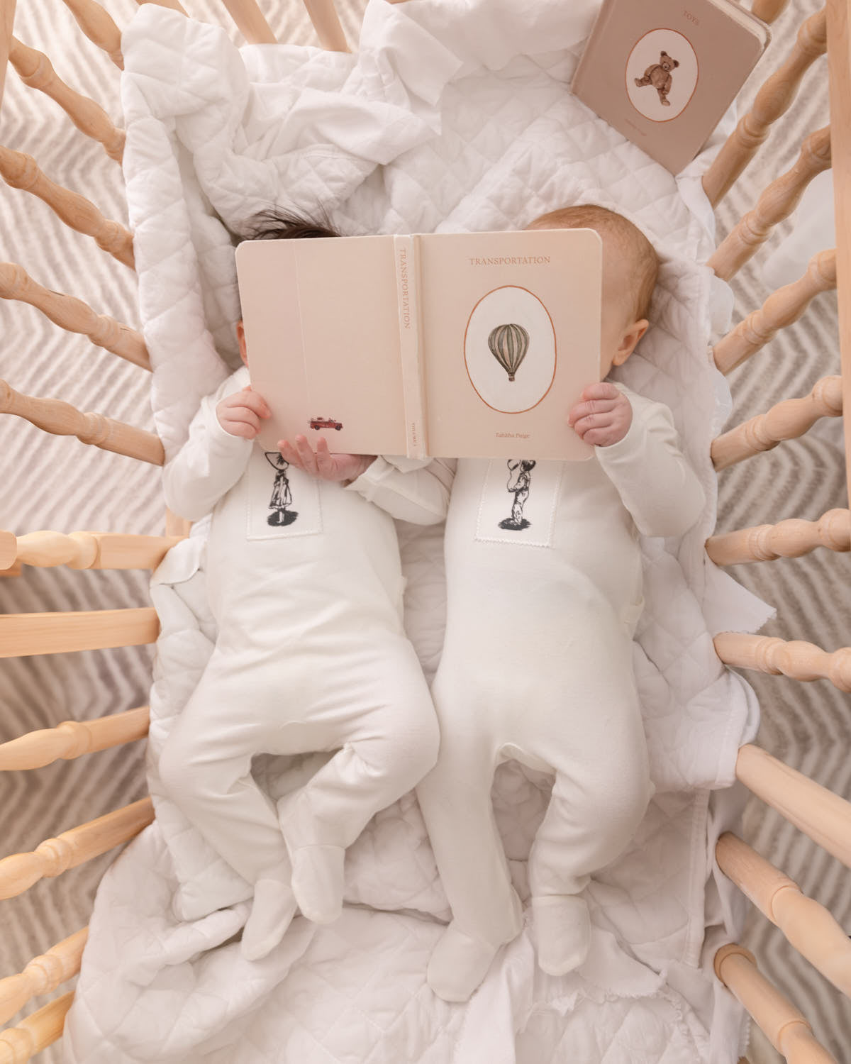 Baby Boys "The Little Boy And His Balloon" Cotton Rich Footie