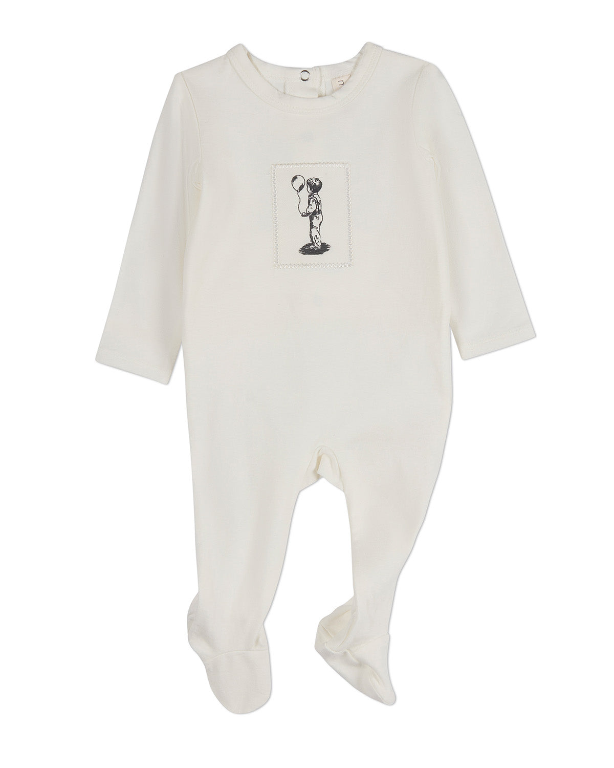 Baby Boys "The Little Boy And His Balloon" Cotton Rich Footie