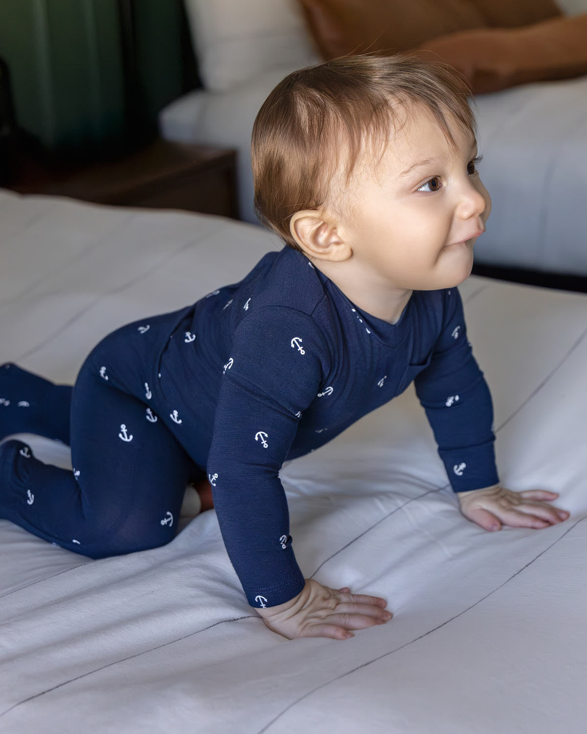 Baby and Toddler Boys "Seas The Day" Rayon Blend Footie