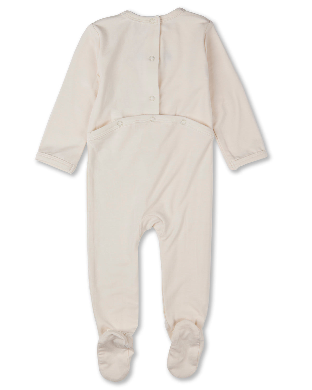 Baby "Bicycle Basket of Blooms" Rayon-Blend Embroidered Footie