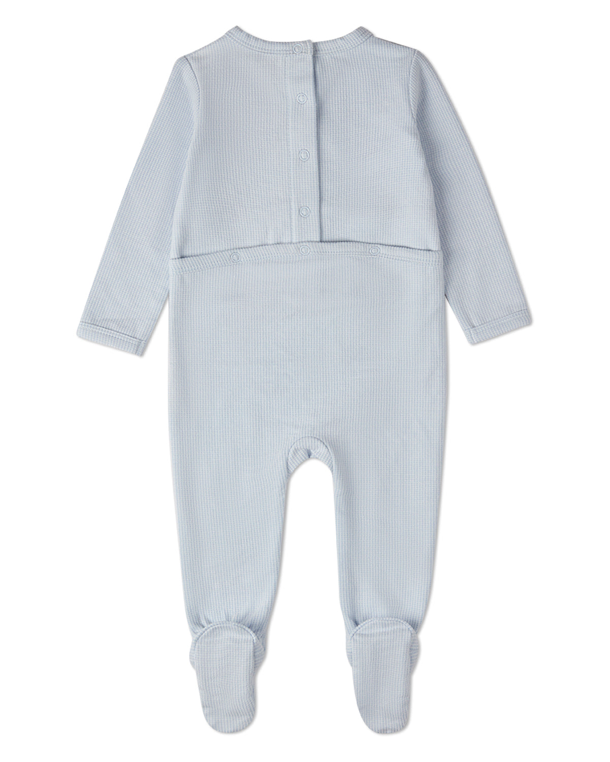 Baby Boys Nylon/Cotton/Rayon Footie with Vintage Embroidered Race Car