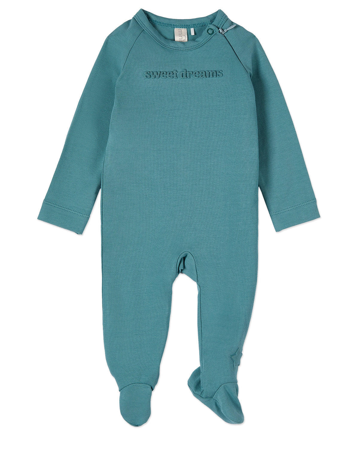Baby and Toddler "Sweet Dreams" Cotton Rich Fleece Hidden Zipper Footie