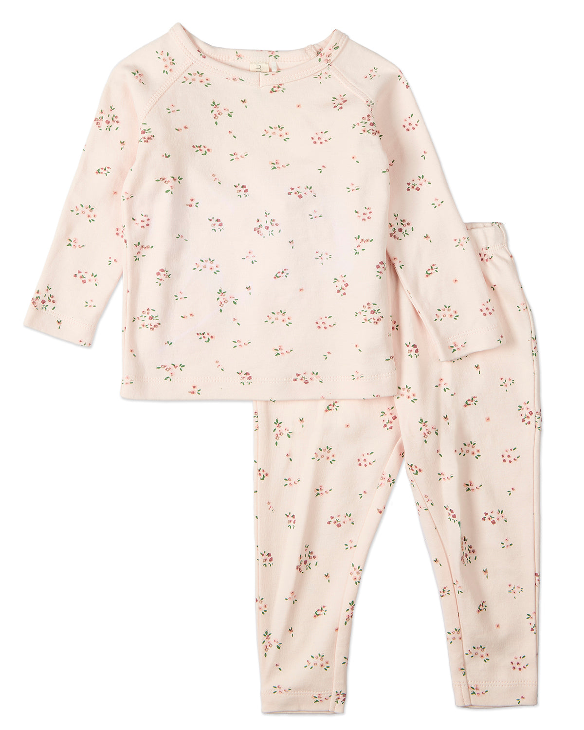 2 Piece Girls "Cameo Florals" 100% Cotton Pajama Set