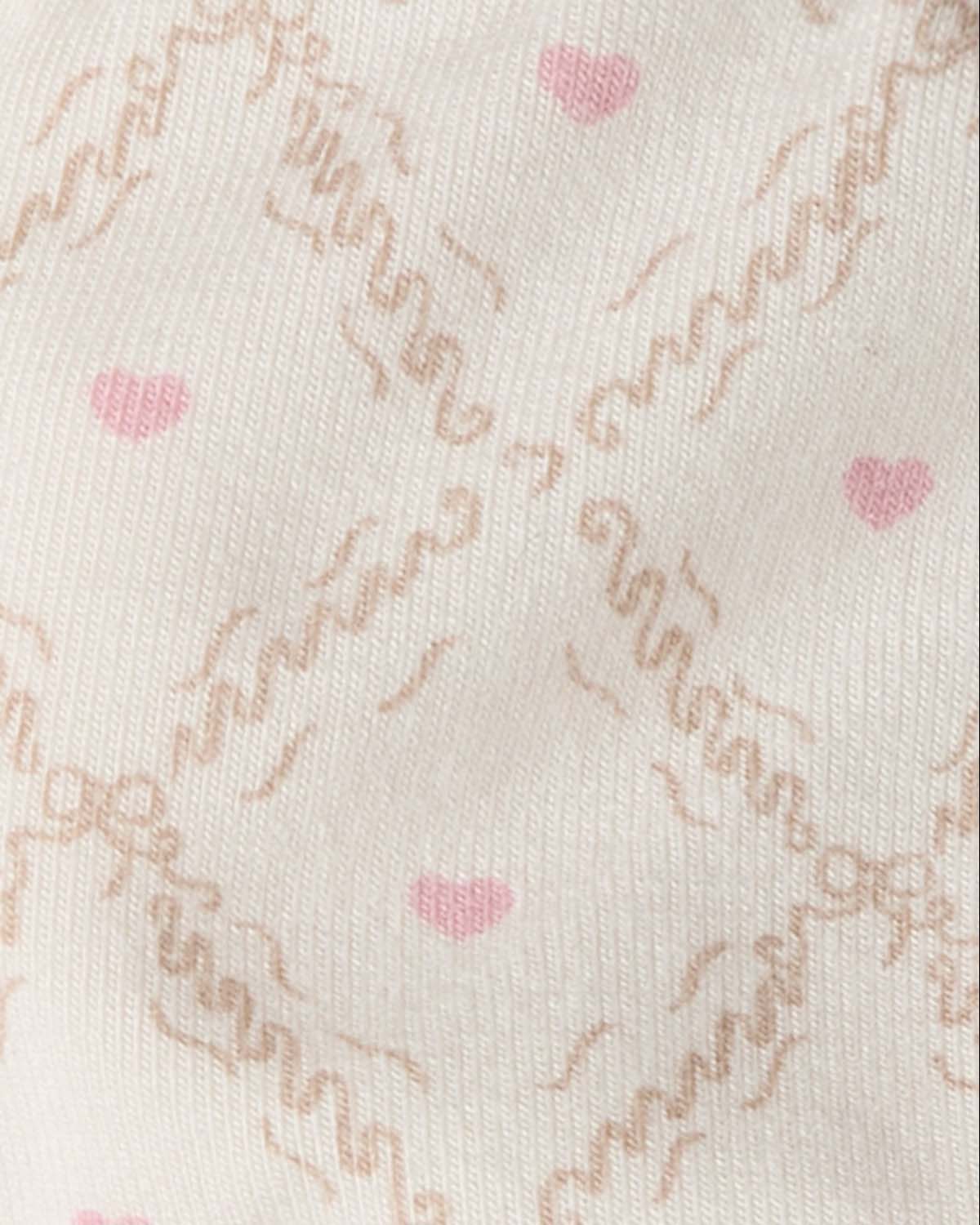 Baby Girls "Harlequin Heart" Modal-Blend All-Over Printed Bonnet