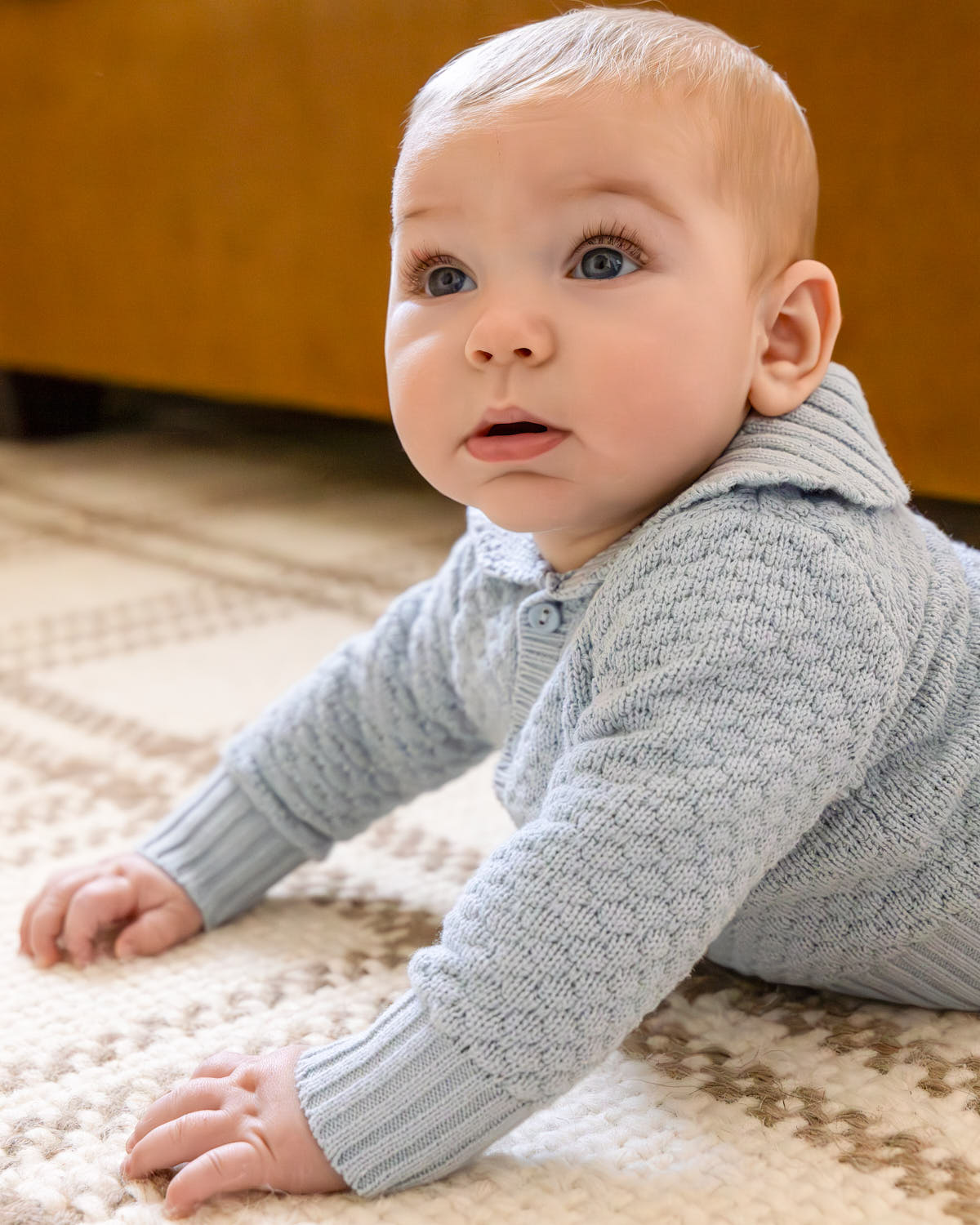 2 Piece Baby Boys 100% Cotton Knit Cardigan Set