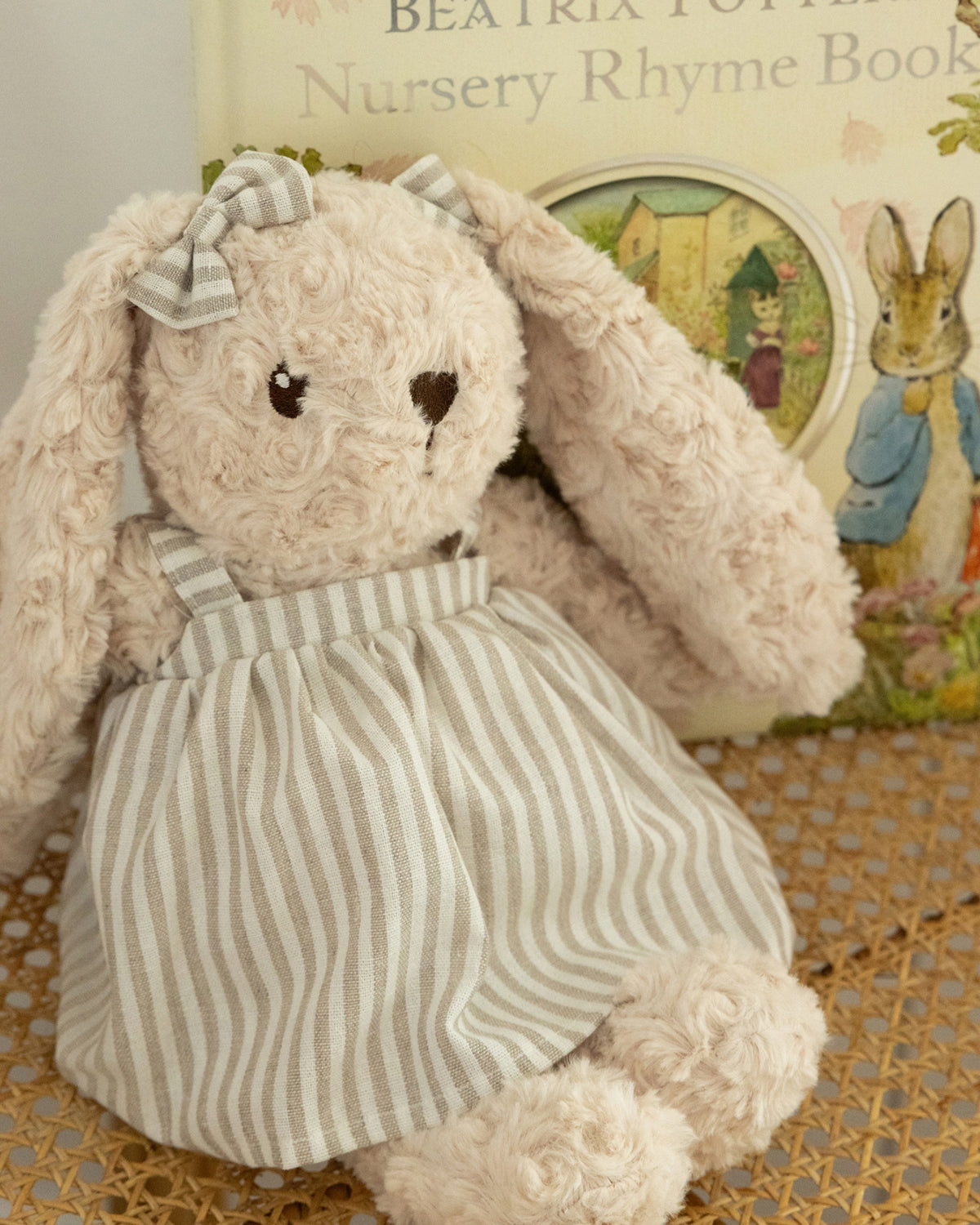Baby "Miffy" Fluffy Faux-Fur Girl Bunny Doll