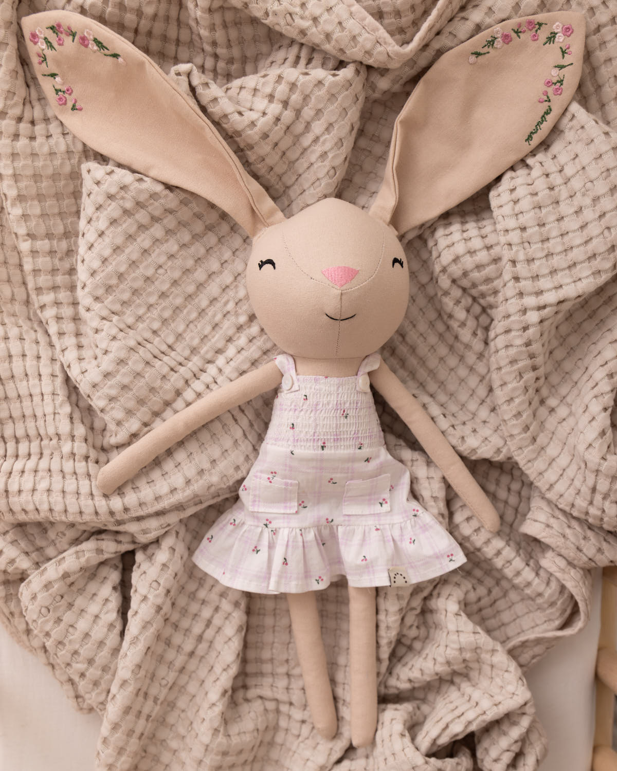 Bella Cotton/Linen Bunny Doll