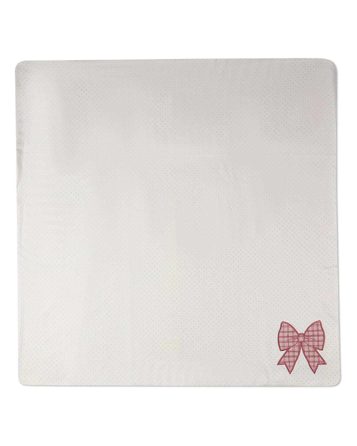 Baby Girls "Put A Bow On It" 100% Cotton Embroidered Swaddle Blanket