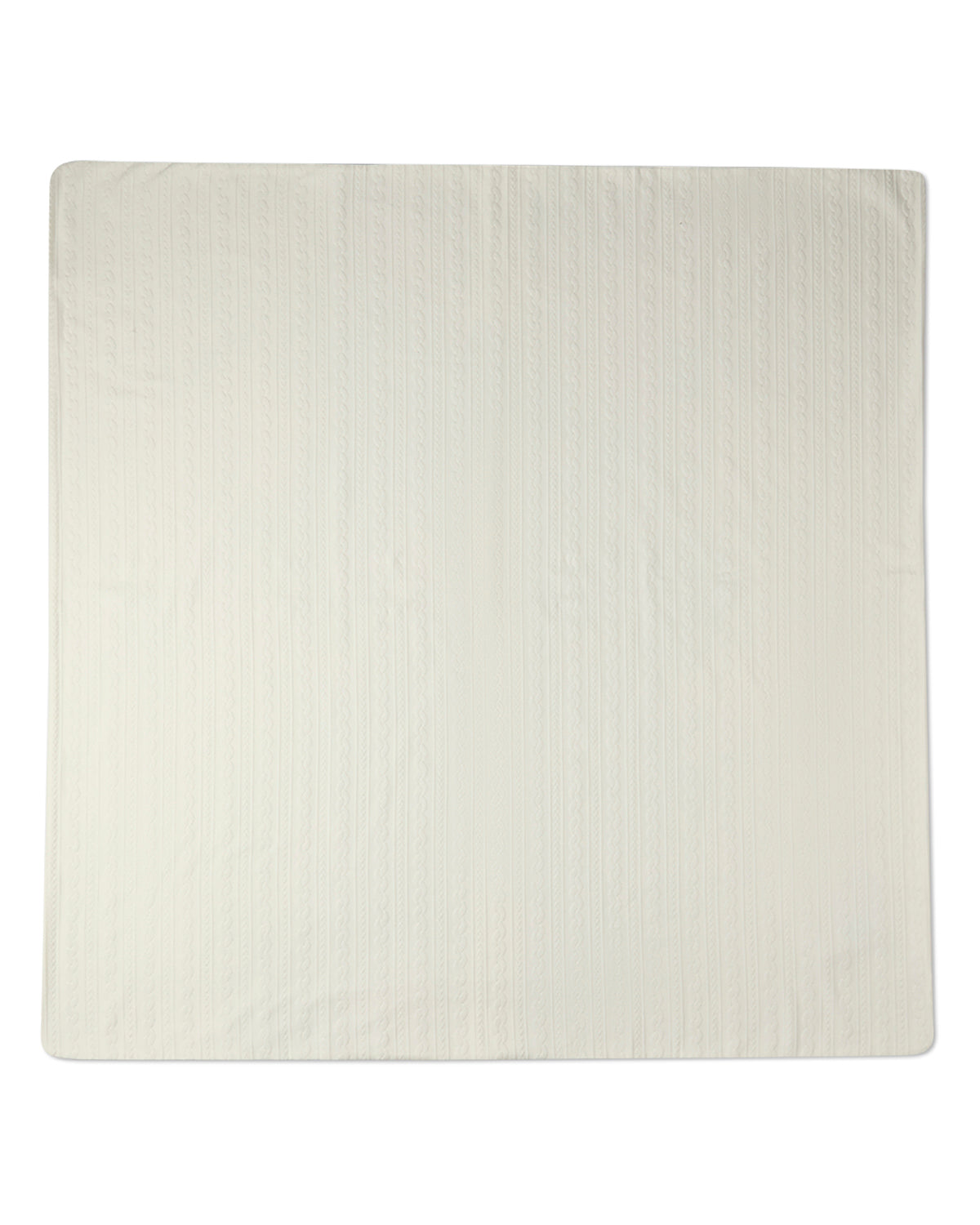 Baby Faux-Cable Cotton-Rich Textured Swaddle Blanket