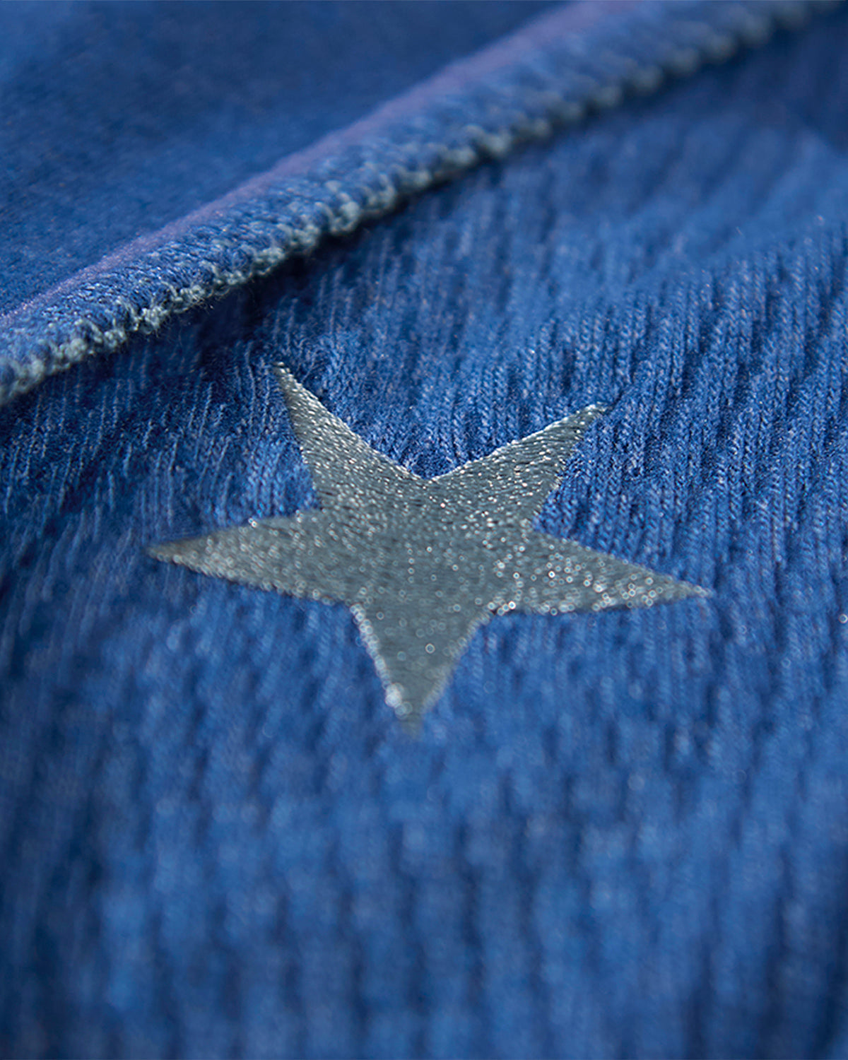 Baby Boys Star-Embroidered Rayon-Blend Textured Swaddle Blanket