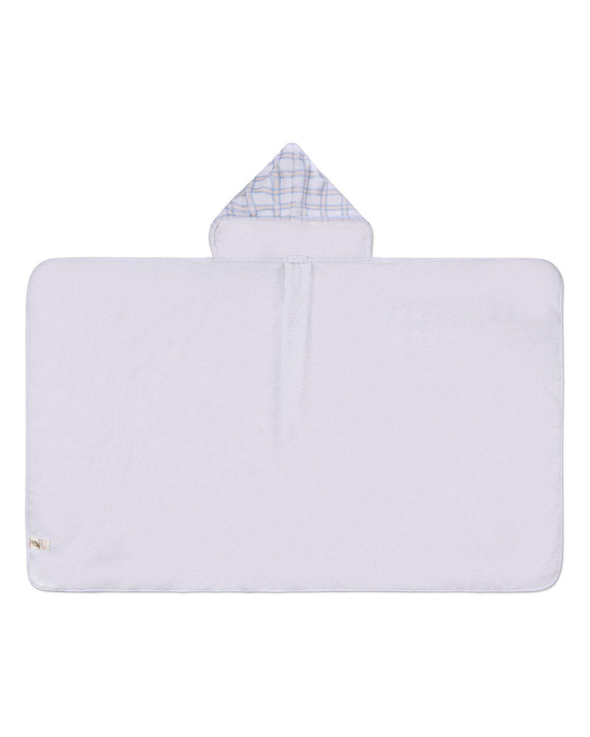 Boys Cozy Plaid Hooded Cotton-Lined Terry Towel