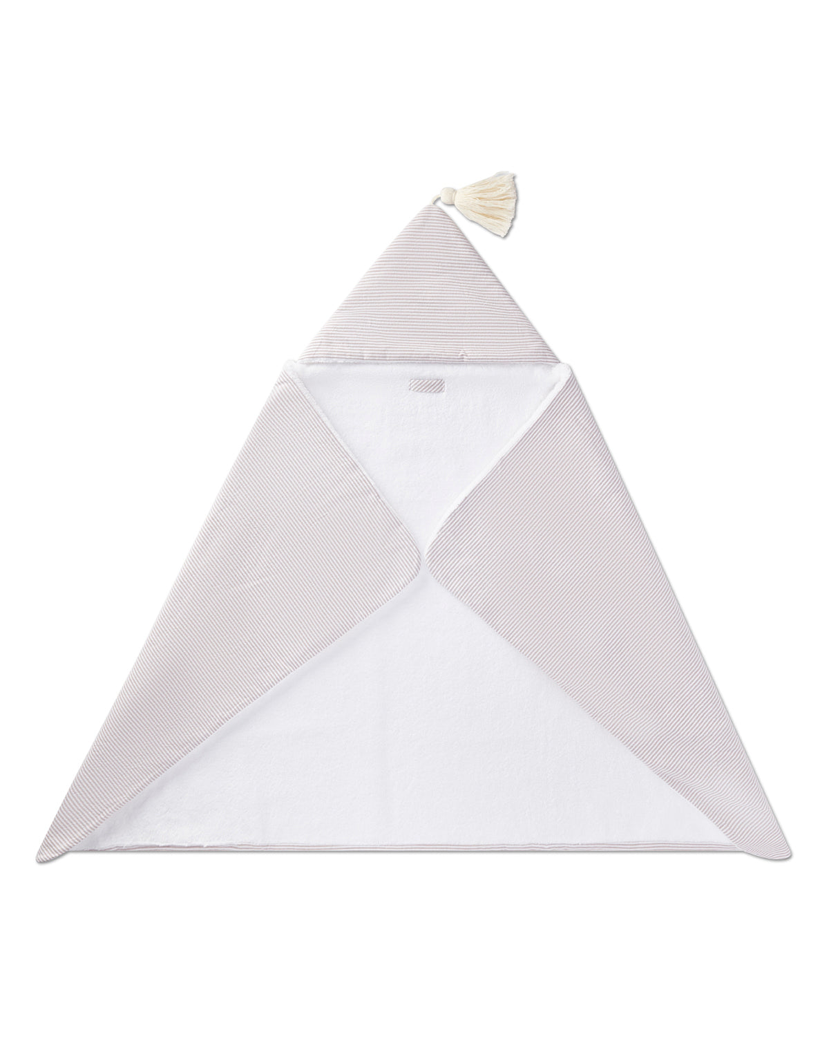 Unisex Baby Mini-Striped Cotton-Lined Hooded Towel