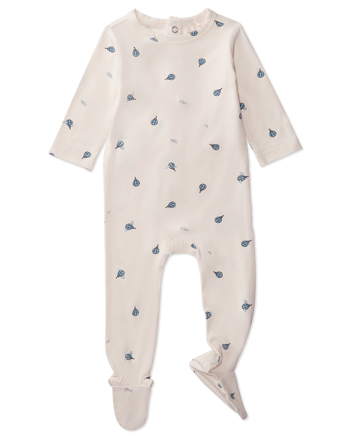 3 Piece Baby Boys "Hot Air Balloon" Rayon Blend Footie Set