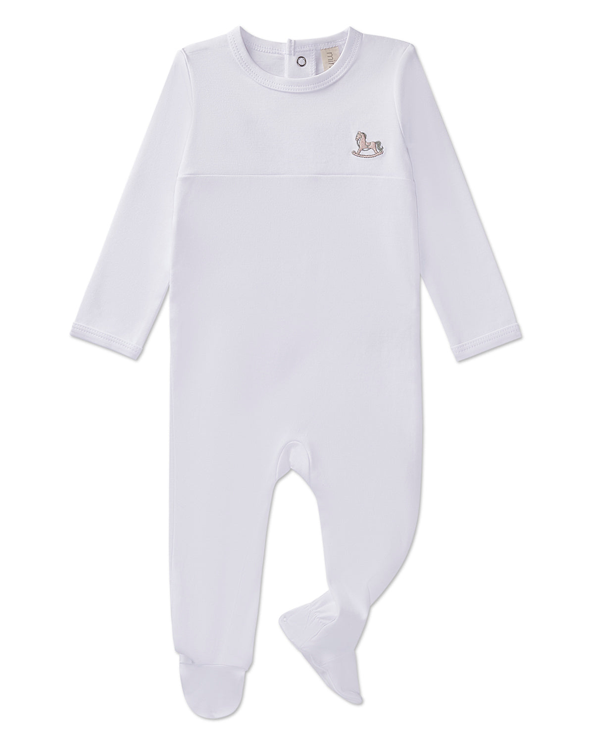 3 Piece Baby "Rocking Pony" 100% Pima Cotton Footie Set
