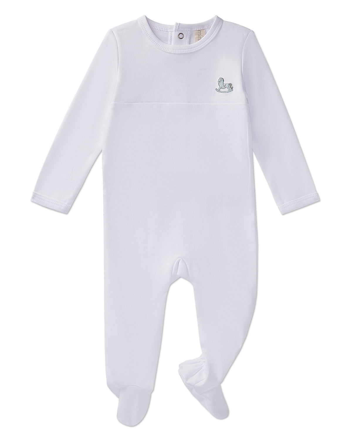 3 Piece Baby "Rocking Pony" 100% Pima Cotton Footie Set