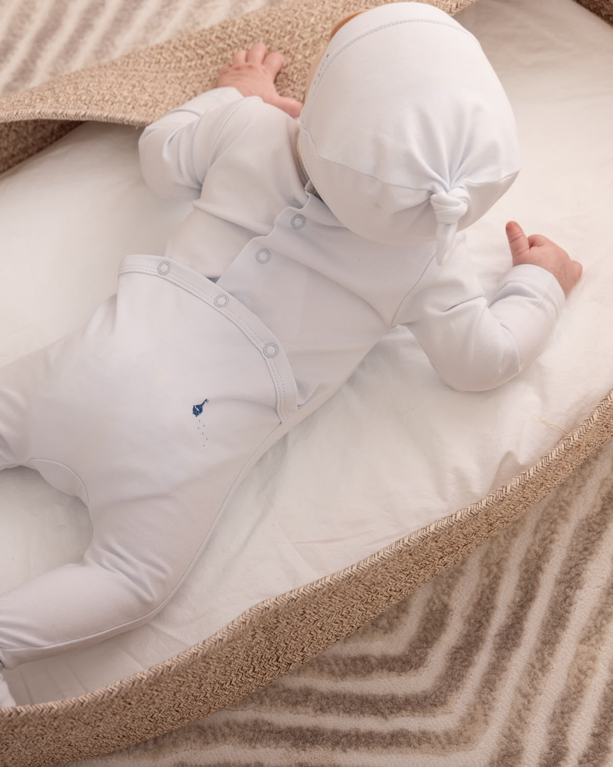 2 Piece "Boy And His Waddling Ducks" Cotton Rich Footie Set