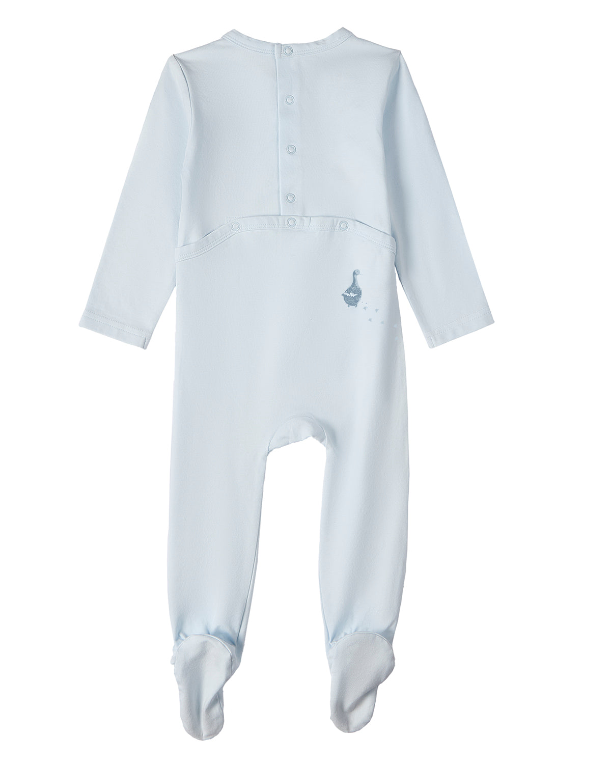 2 Piece "Boy And His Waddling Ducks" Cotton Rich Footie Set