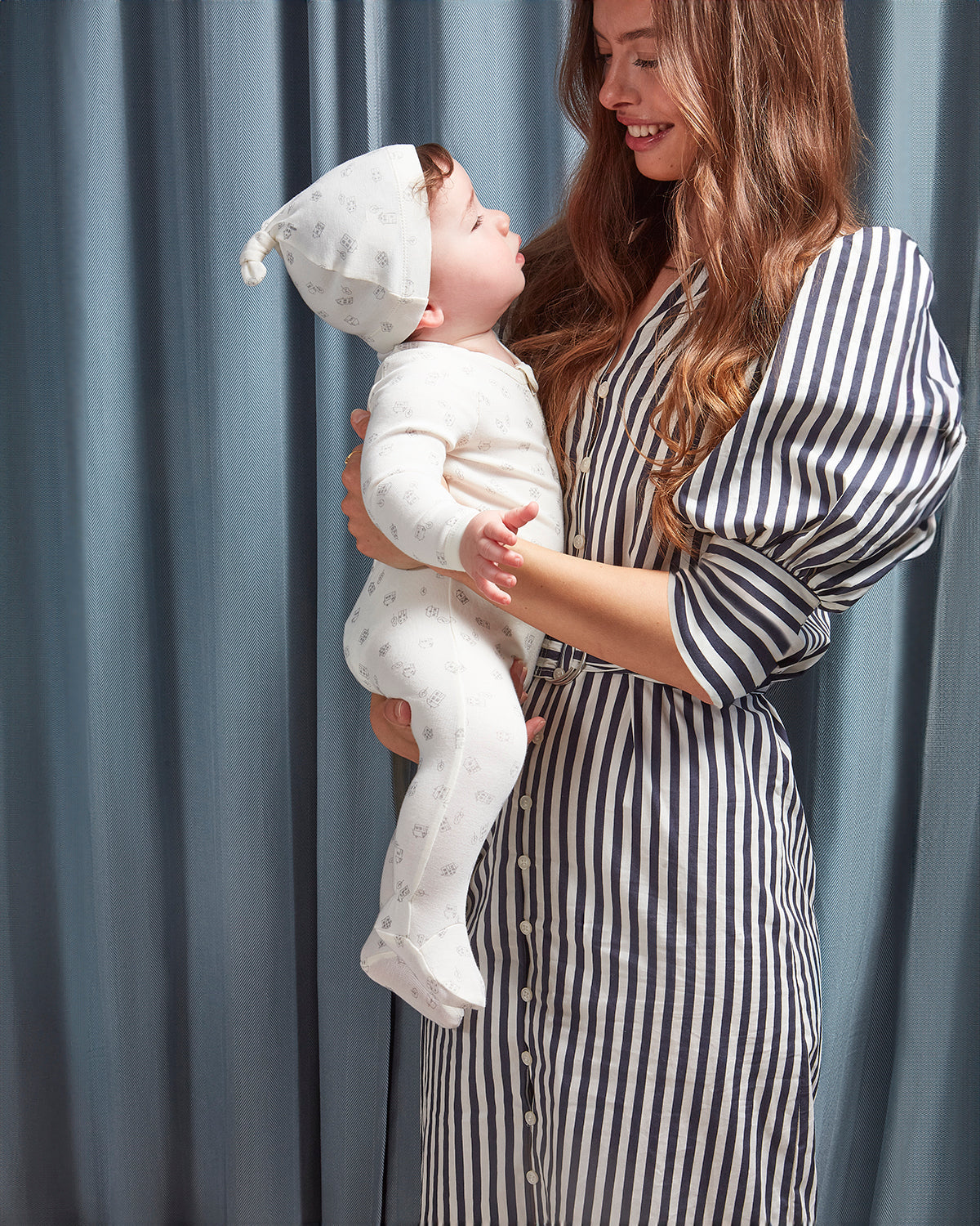 2 Piece Baby "Love is Home" Stretch Cotton Footie Set