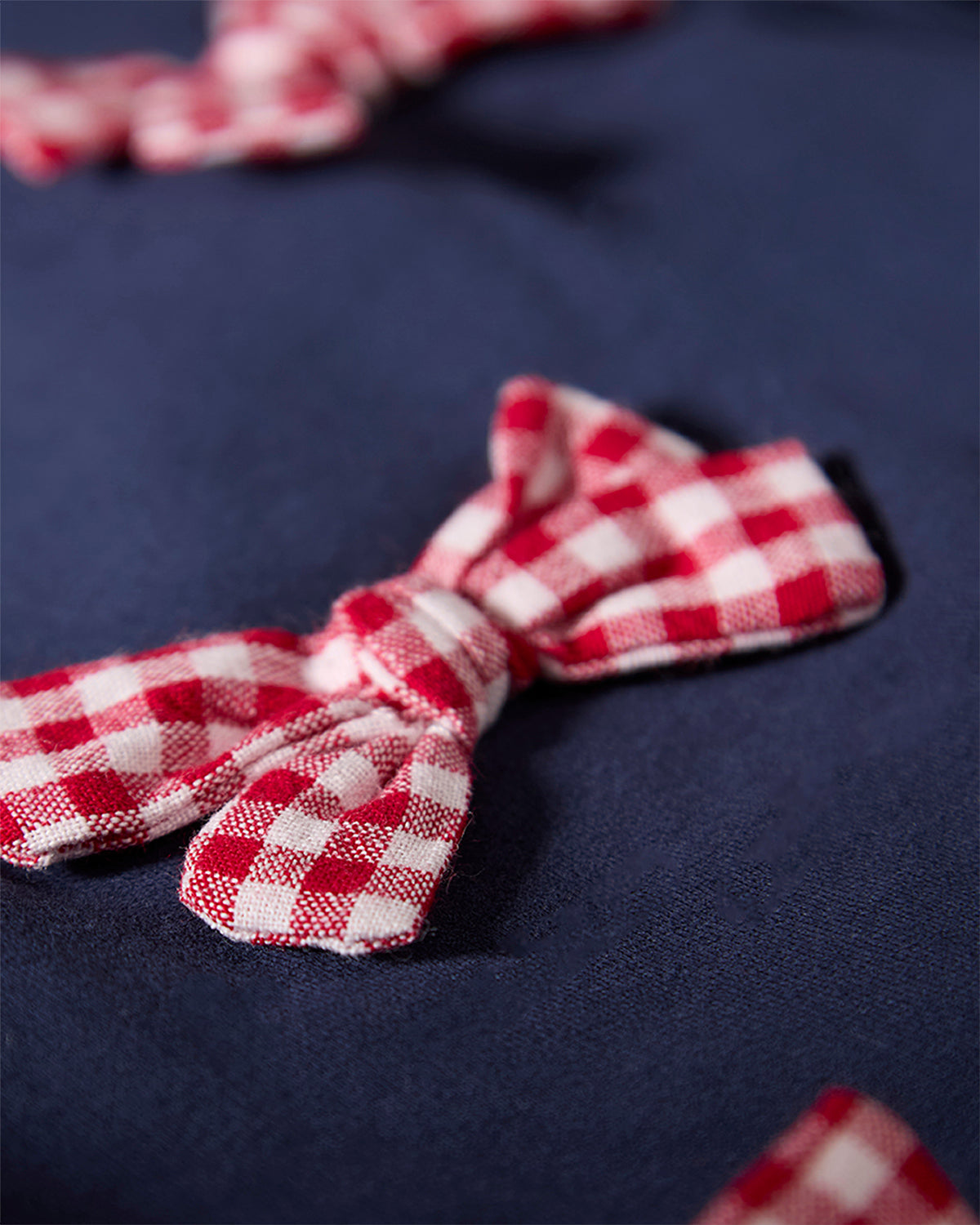 2 Piece Girls "The Gingham Bow" Cotton-Rich Sweatshirt and Pants Set