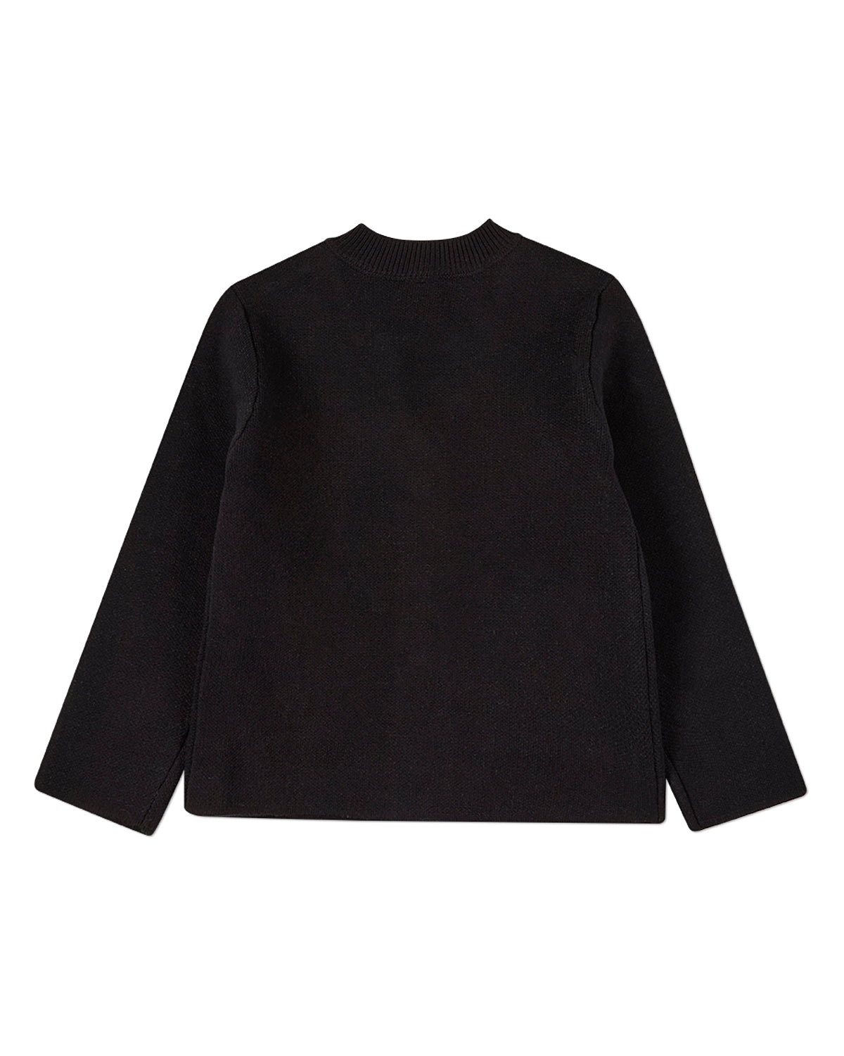 Boys 100% Cotton 2-Pocket Button-Down Cardigan With Raised Crest