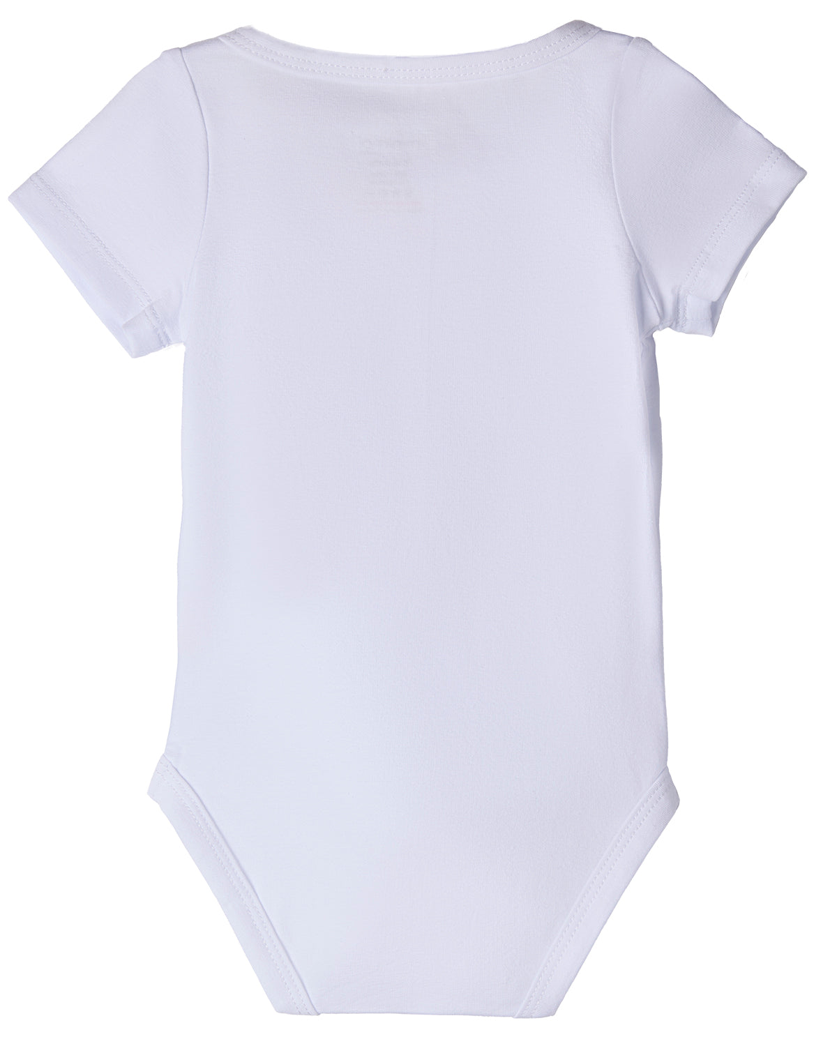 3 Pack Unisex Baby and Toddler Cotton Rich Solid White Short Sleeve Bodysuits
