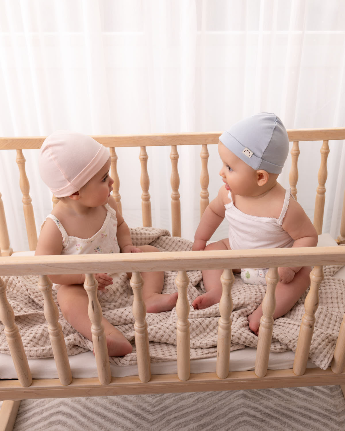 3 Pair Baby Girls Combed Cotton Ditsy Floral Bodysuits