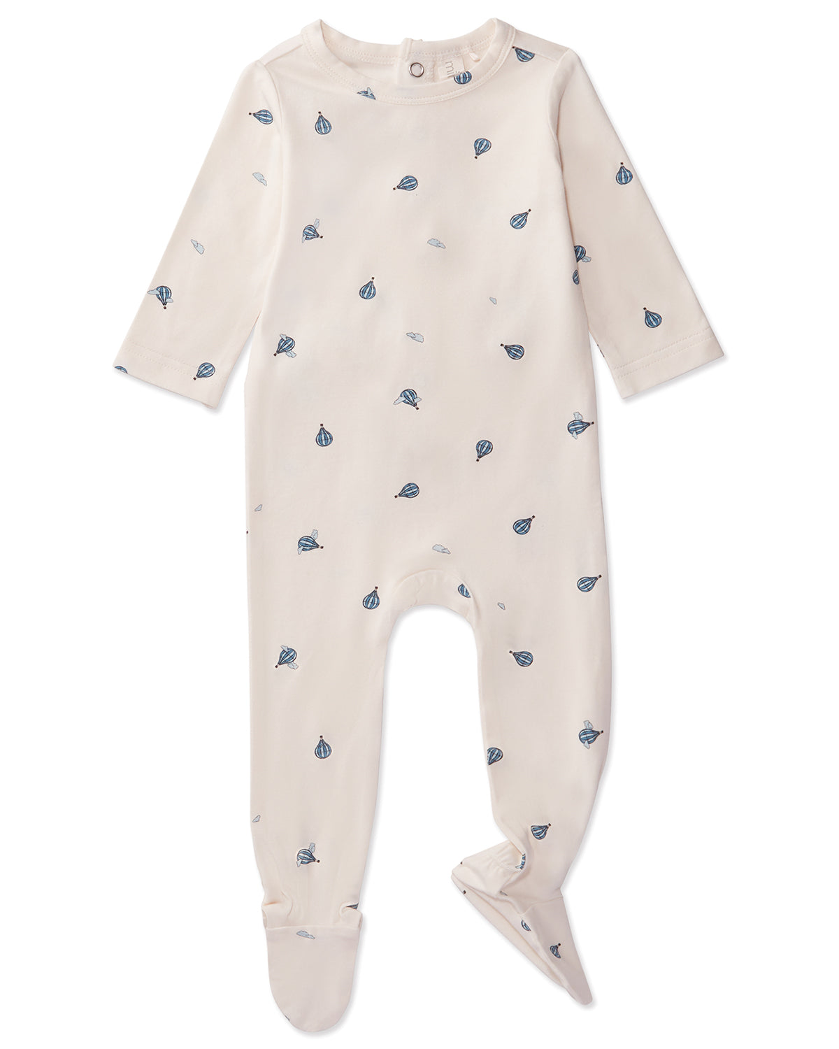 Baby and Toddler Boys "Hot Air Balloon" Rayon from Bamboo Blend Footie