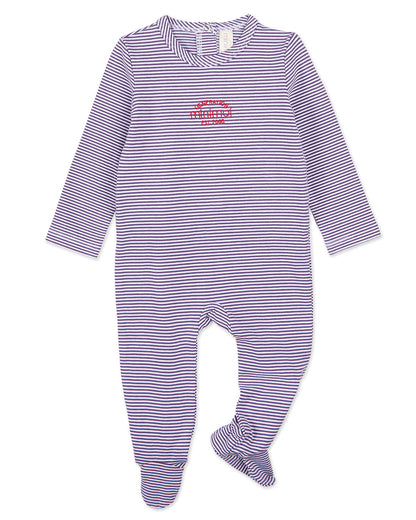 Baby and Toddler "Generation MiniMoi" Stretchy Mini-Striped Cotton-Rich Footie
