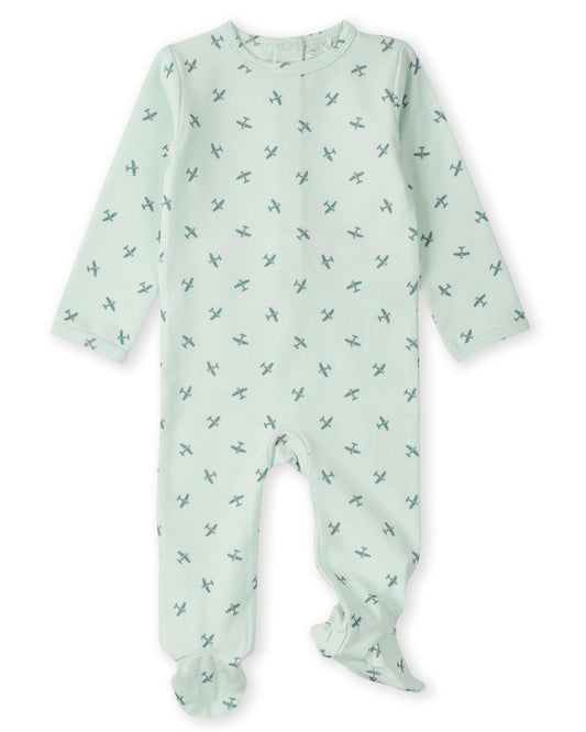 Baby and Toddler Boys Cotton Rich "Aviation" Footie