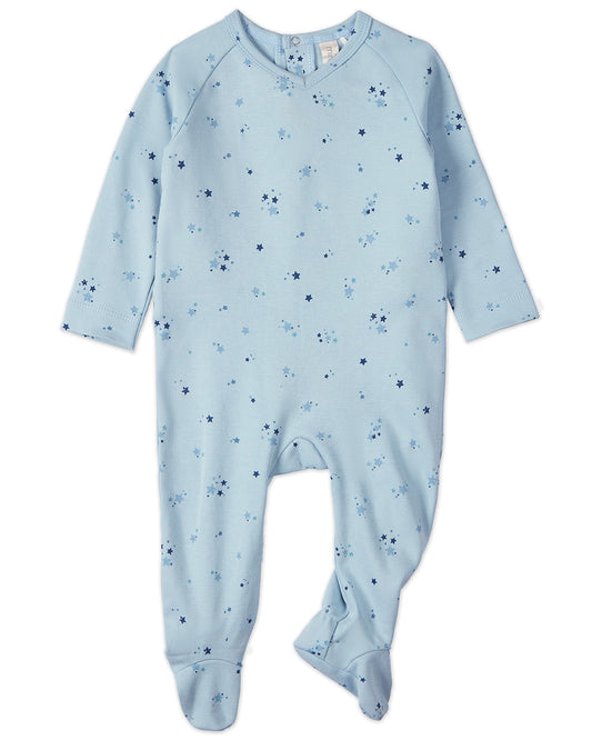 Baby and Toddler Boys "My Brightest Star" 100% Cotton Knit Footie