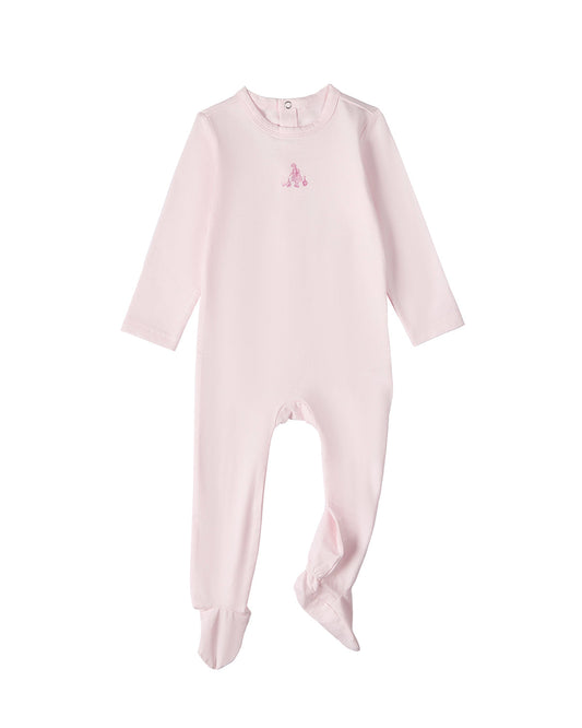Baby and Toddler Girls "Girl And Her Waddling Ducks" Cotton Rich Footie