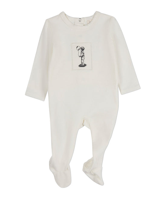 Baby Boys "The Little Boy And His Balloon" Cotton Rich Footie