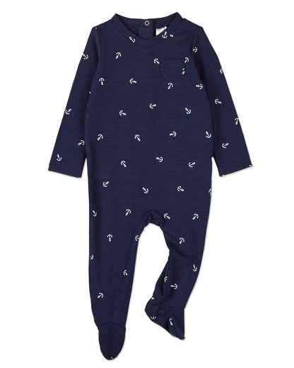 Baby and Toddler Boys "Seas The Day" Rayon Blend Footie