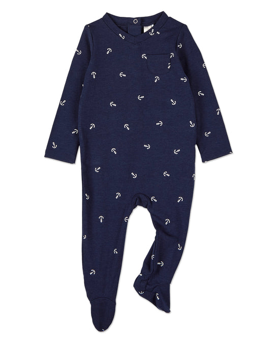 Baby and Toddler Boys "Seas The Day" Rayon Blend Footie