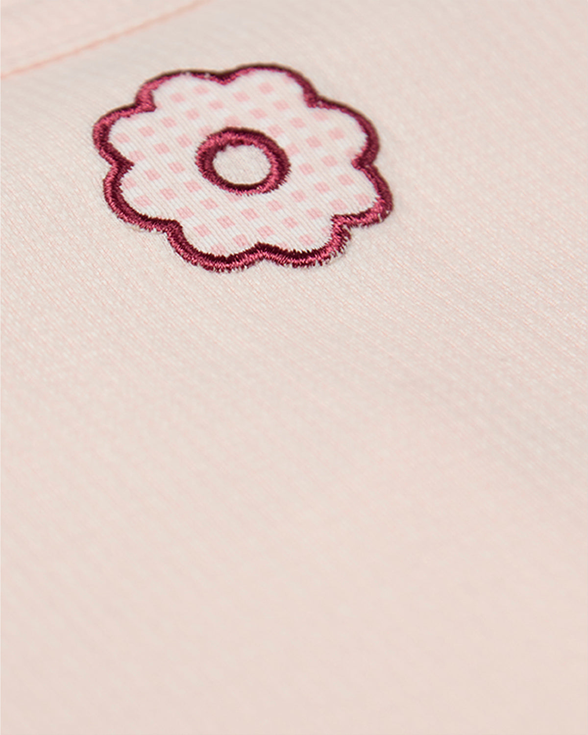 Baby Girls "A Little Flower Power" Embroidered Long-Sleeve Footie