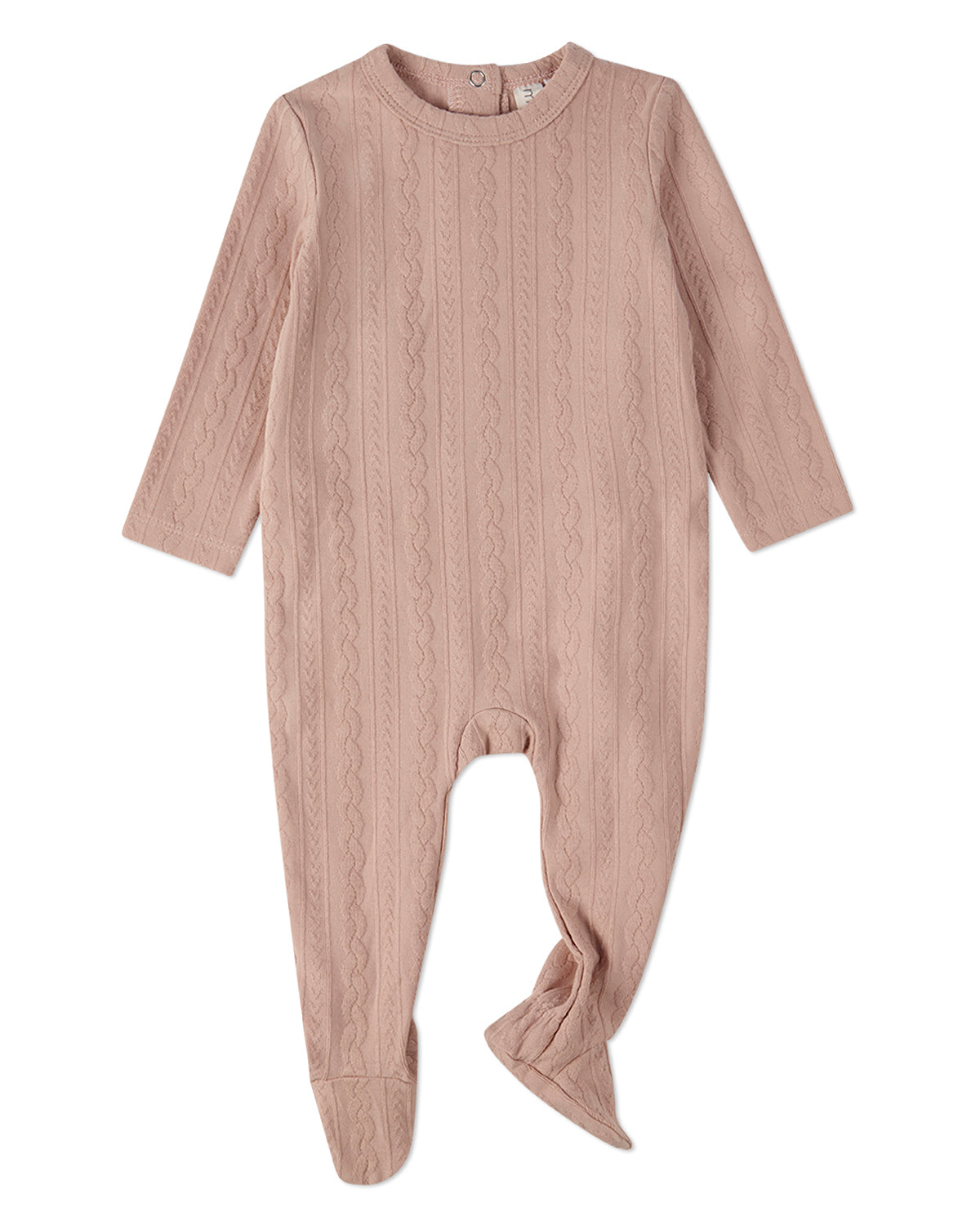 Baby and Toddler Cotton-Rich Faux Cable Knit Footie