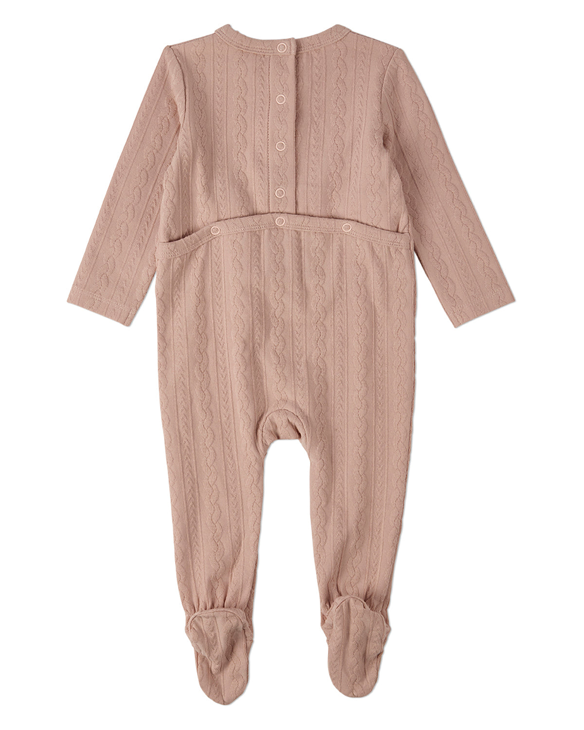 Baby and Toddler Cotton-Rich Faux Cable Knit Footie