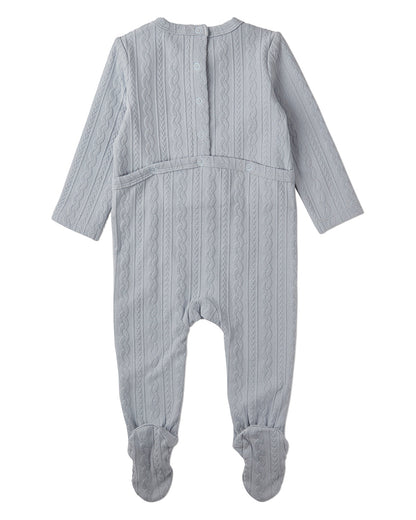 Baby and Toddler Cotton-Rich Faux Cable Knit Footie