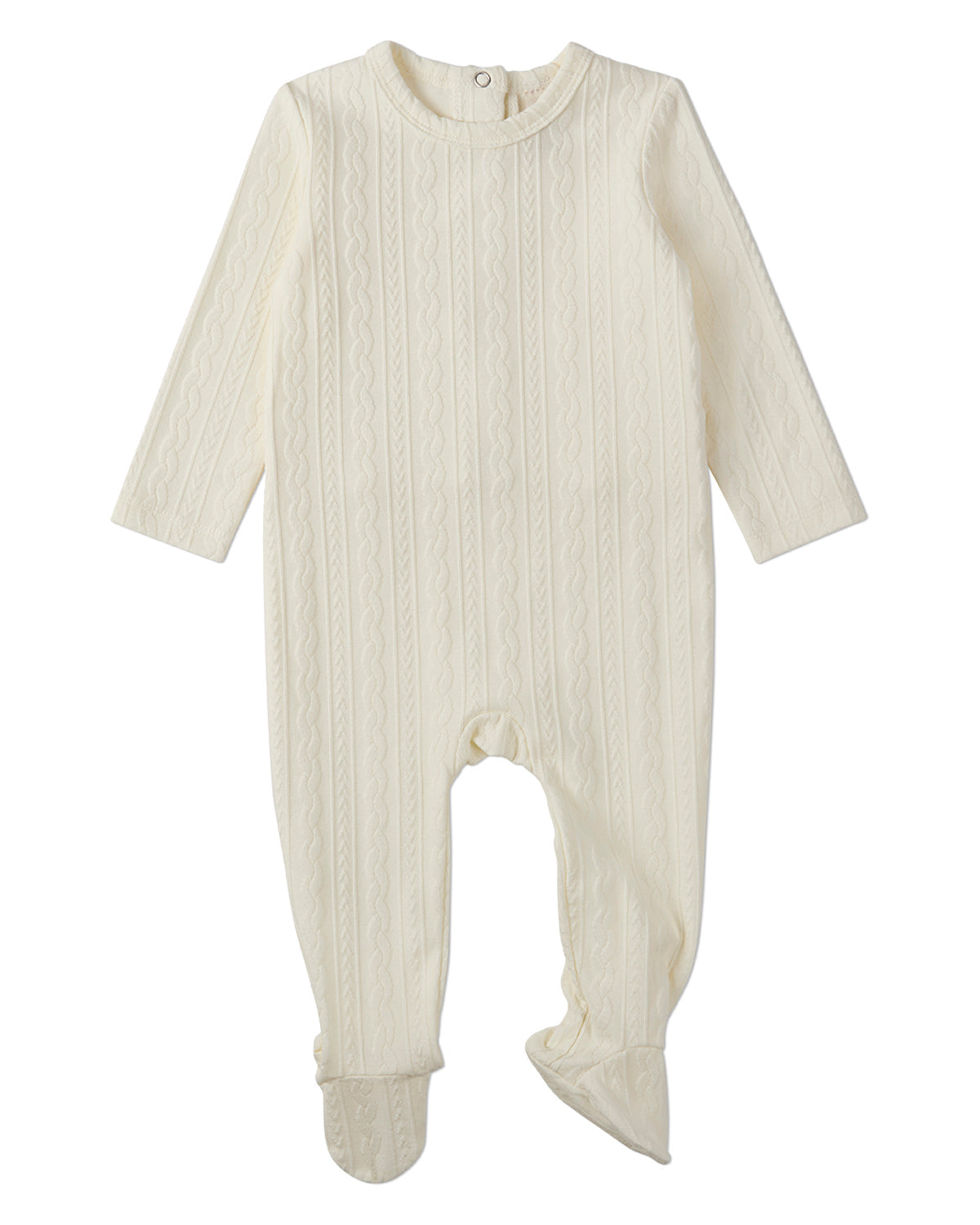 Baby and Toddler Cotton-Rich Faux Cable Knit Footie