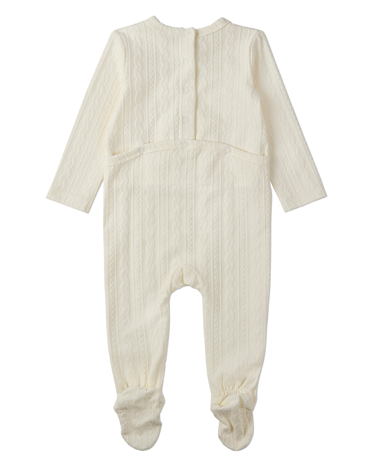 Baby and Toddler Cotton-Rich Faux Cable Knit Footie