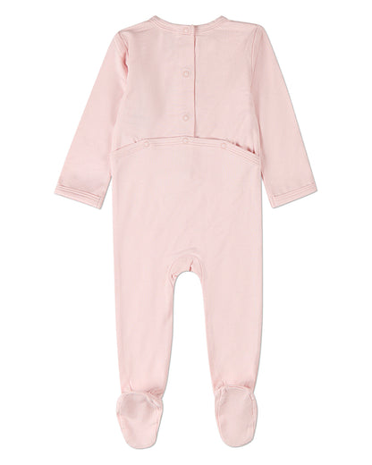 Baby "Bear On A Shelf" Modal-Blend Back-Snap Footie