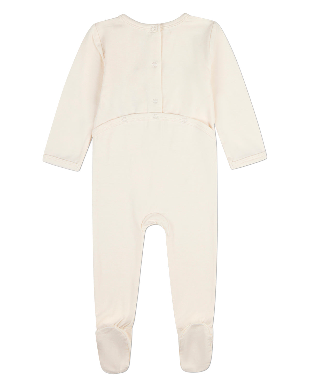 Baby "Bear On A Shelf" Modal-Blend Back-Snap Footie